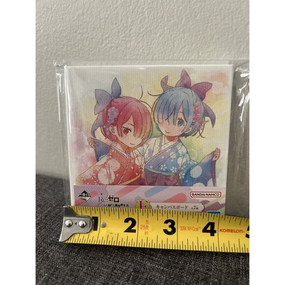 Anime Re:Zero Re Zero Starting Life in Another World Rem and Ram Canvas Board - Picture 2 of 3